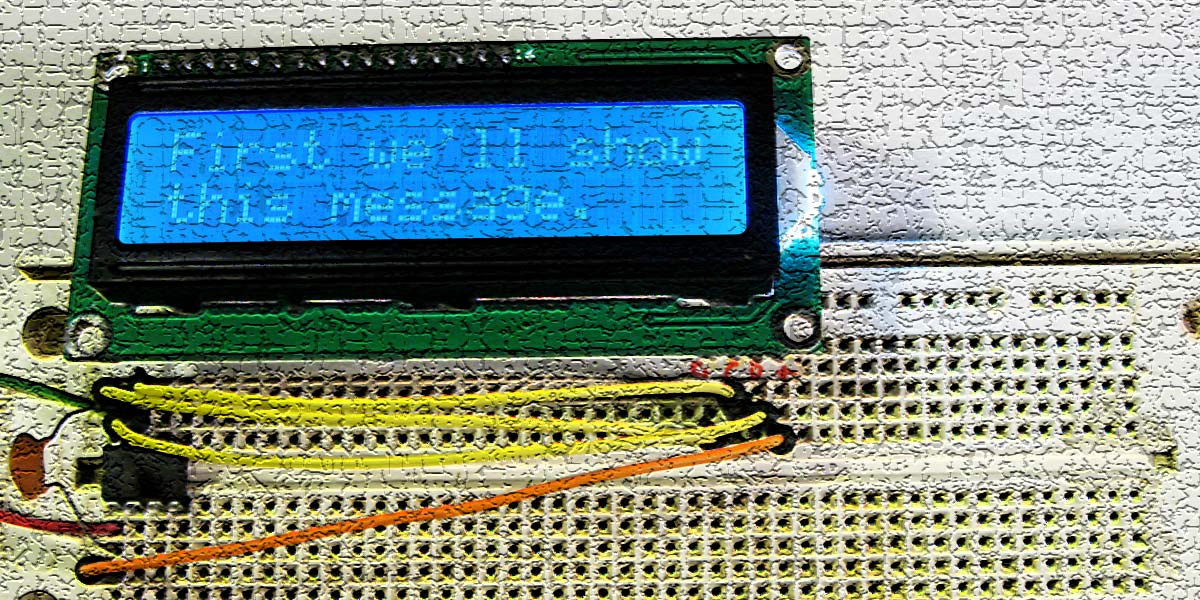 An Easy Two-Wire LCD
