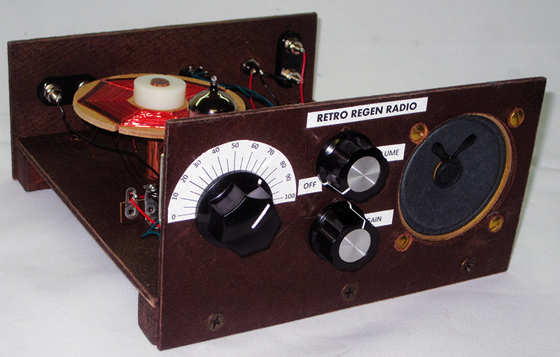 PCB 1-tube science fair design UNBUILT vintage VACUUM TUBE AM radio receiver kit 