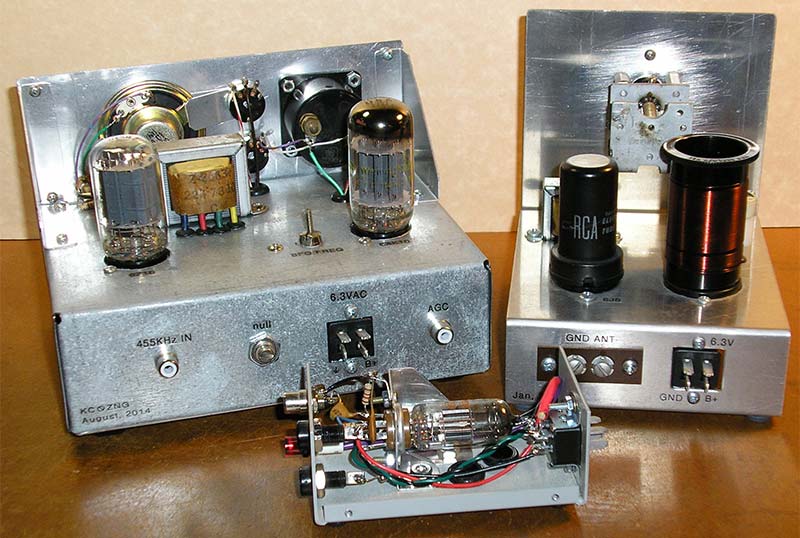 LOW COST school science fair UNBUILT VACUUM TUBE vintage AM radio receiver kit 