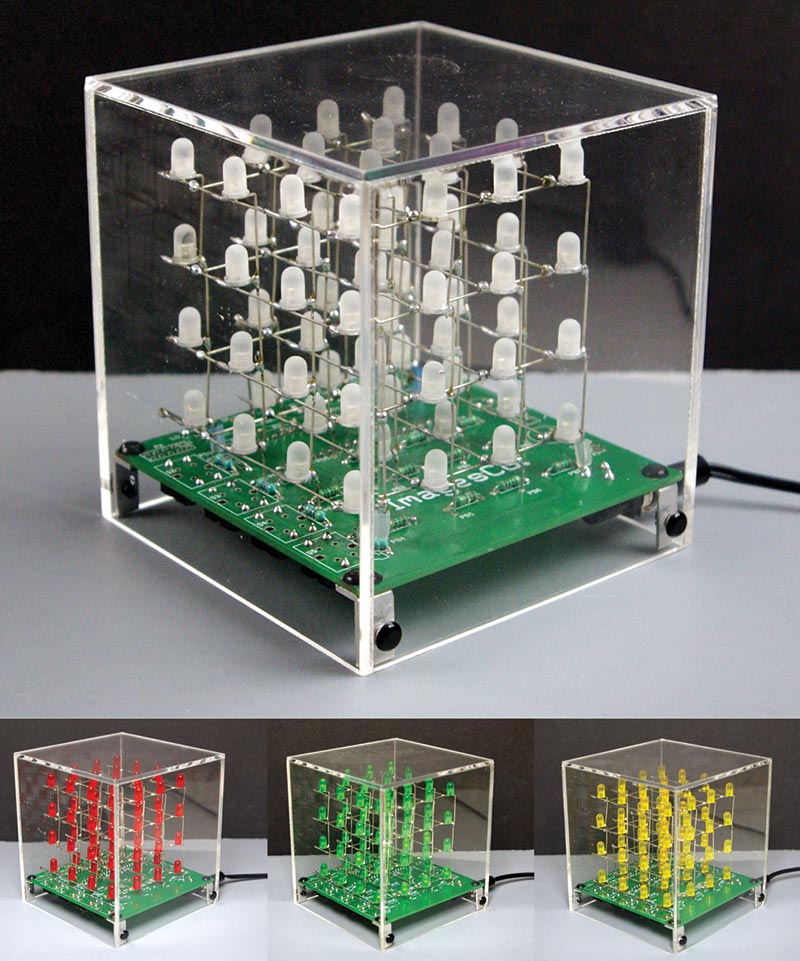 Notable micrófono Equipo de juegos Build the 3D LED Matrix Cube | Nuts & Volts Magazine